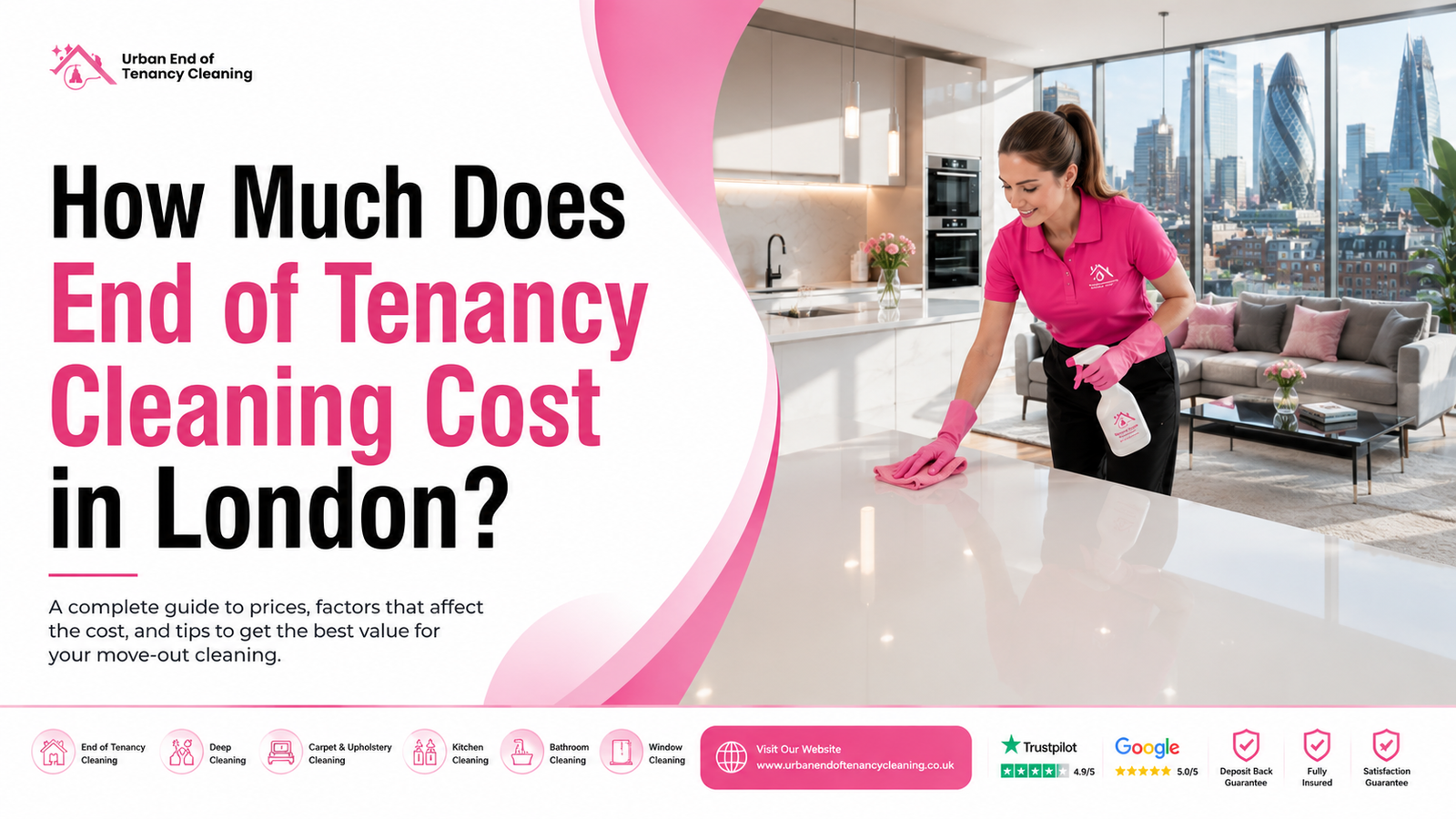 End of Tenancy Cleaning Cost in London